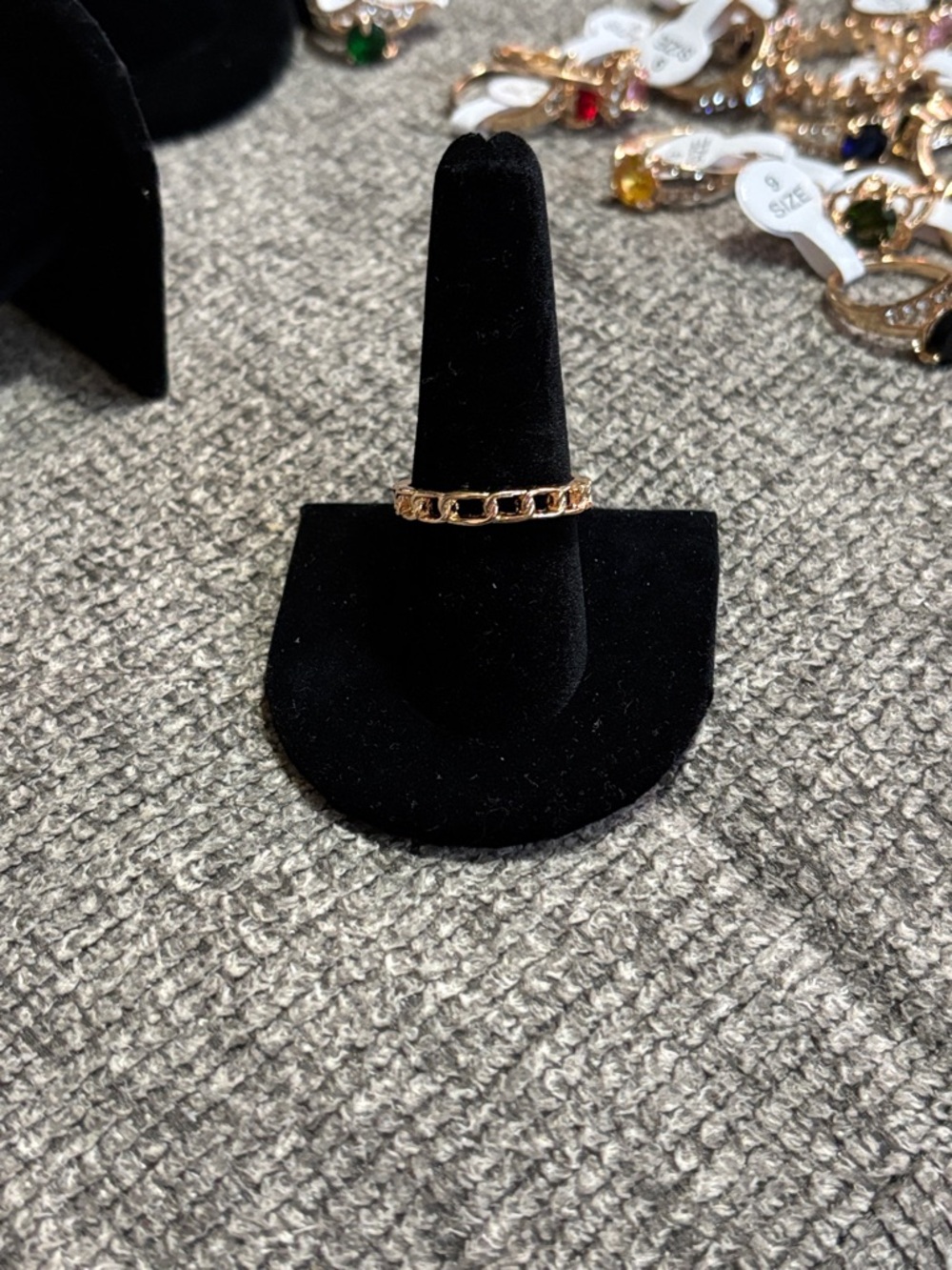 Gold Chain-Link Women's Ring - Fashion Jewelry size 9